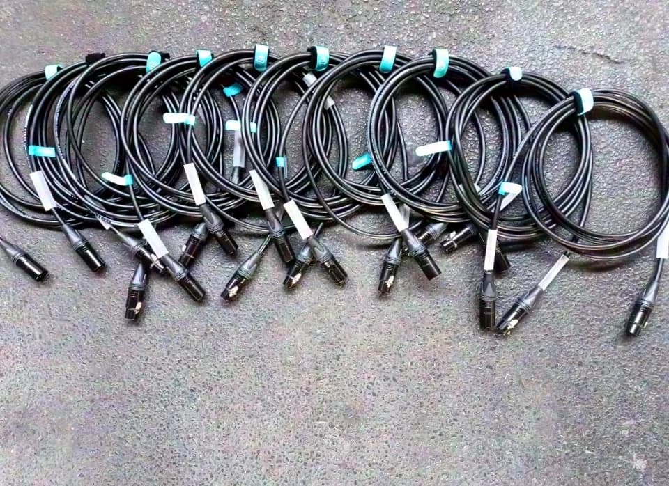 DMX Cable Set 10x3m + 8x5m Neutrik Connectors