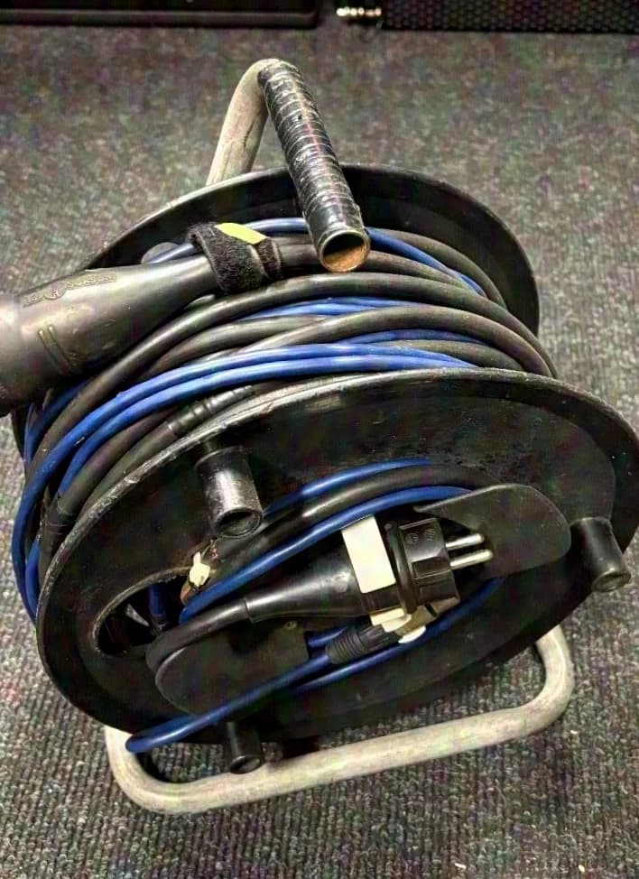 DMX cable reel 25m.