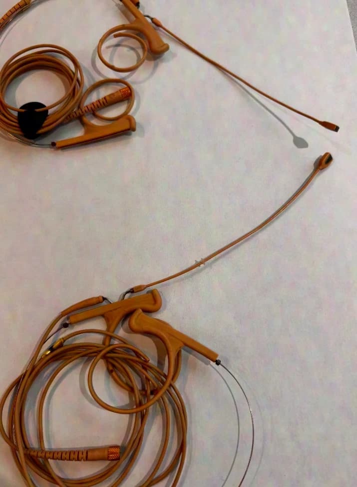 DPA d: fine FIDF00-2 Dual-Ear Headset, Cardioid, beige Microdot 120mm