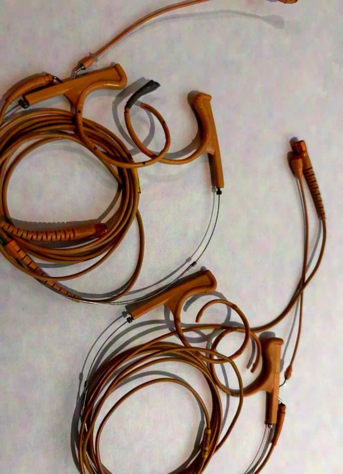 DPA d: fine FIO66F00-2 Two-Ear Headset, 4066 Capsule, beige Microdot 110mm