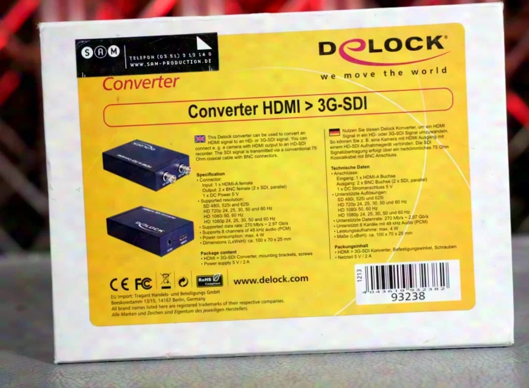 DeLock HDMI → 3G - SDI Converter