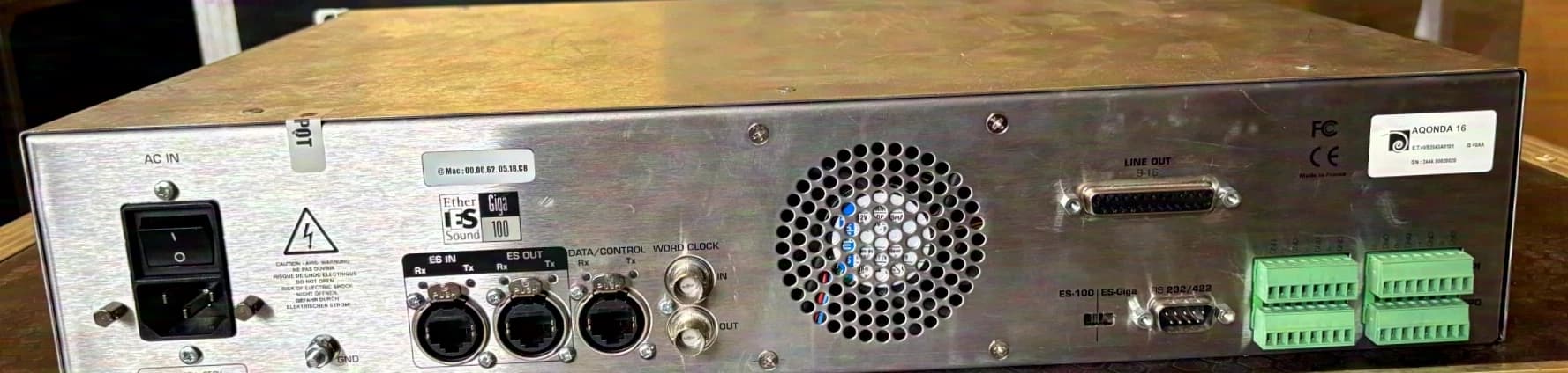 Digigram AQONDA 16 EtherSound Giga 100 Audio Interface