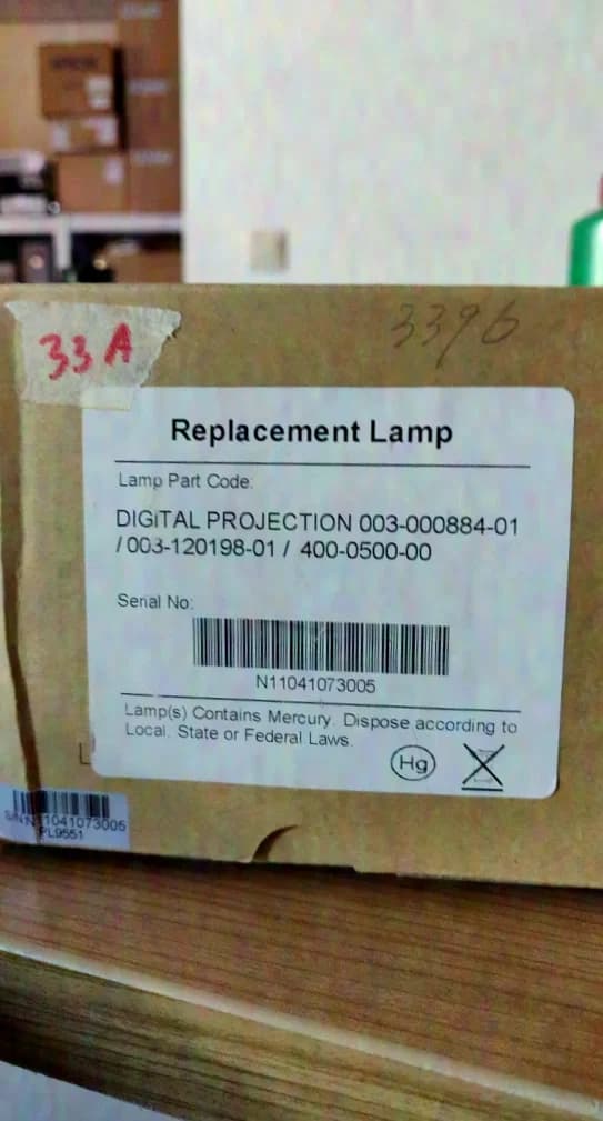 Digital Projection Replacement Lamp 003-000884-01