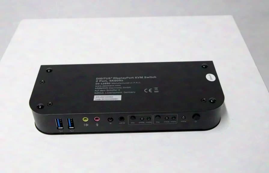 Digitus | Displayport KVM Switch, 2 Port, 4K60Hz