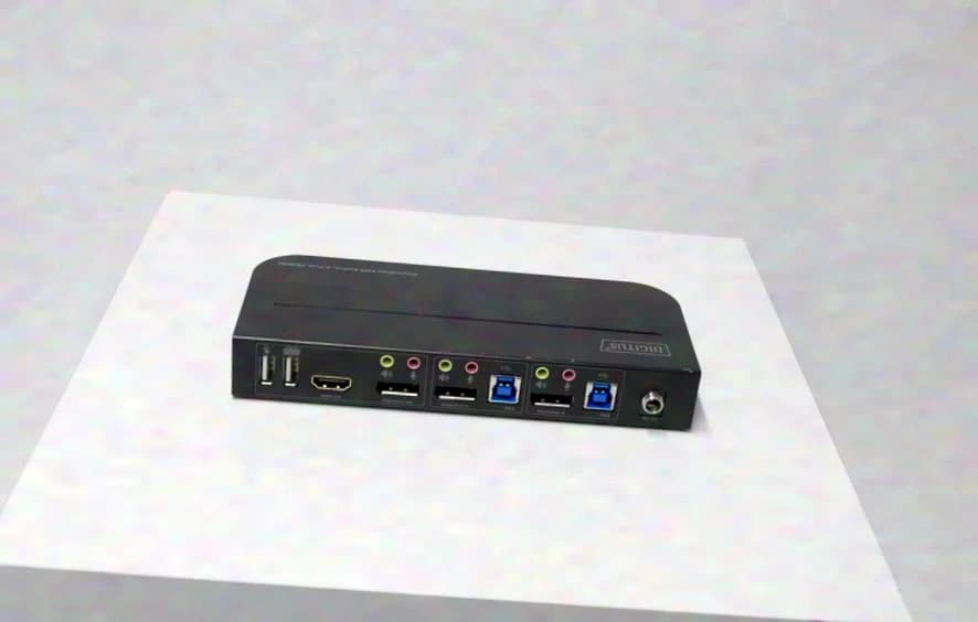Digitus | Displayport KVM Switch, 2 Port, 4K60Hz