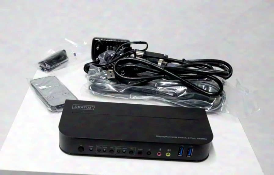 Digitus | Displayport KVM Switch, 2 Port, 4K60Hz