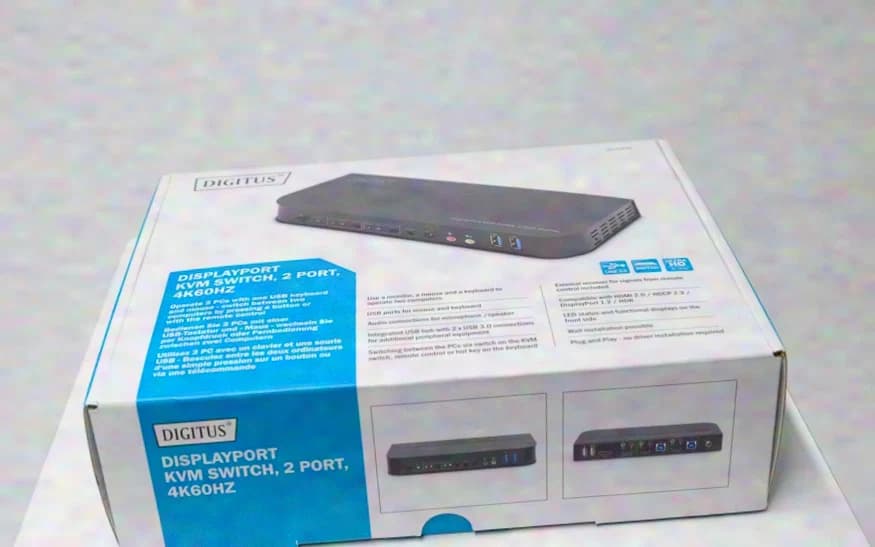 Digitus | Displayport KVM Switch, 2 Port, 4K60Hz