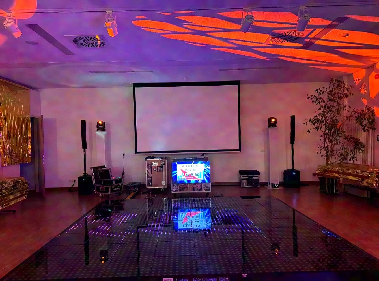 Various LED dance floor modules, dance floor, dancefloor