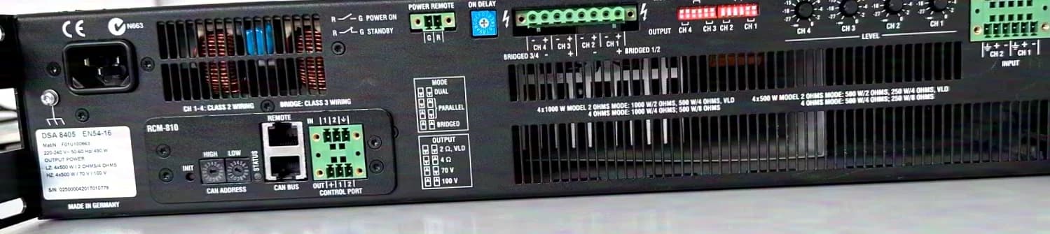 Dynacord Dynacord DSA 8405 4x 500 Watt Professional Amplifier