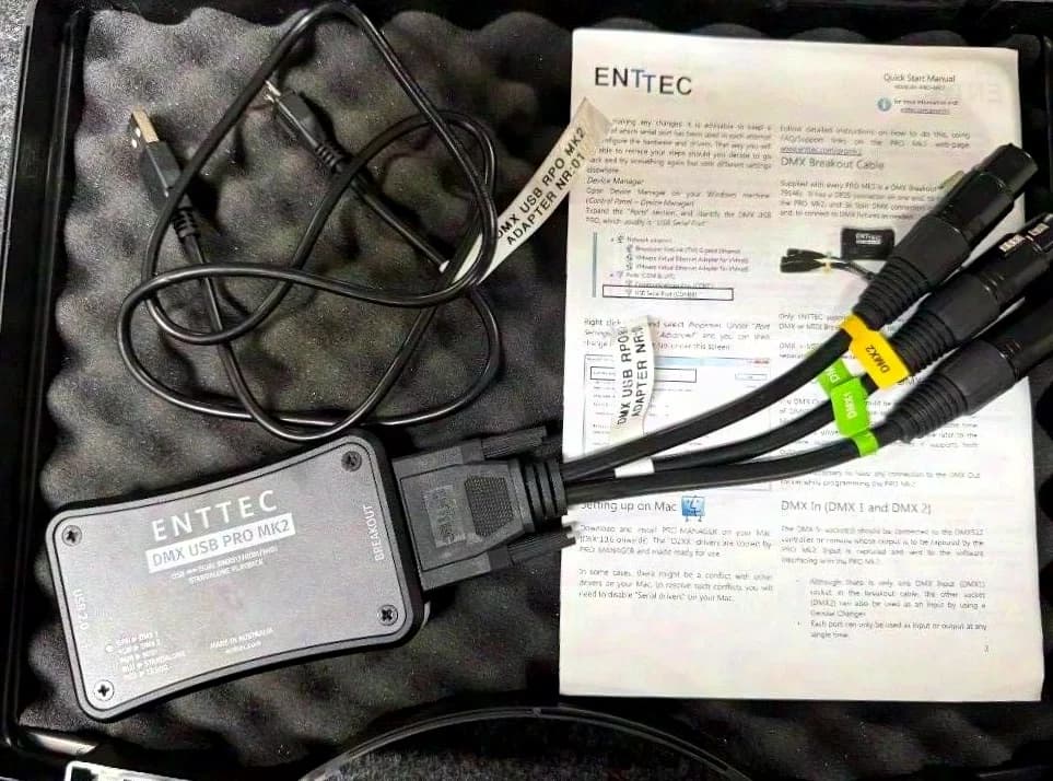 ENTTEC DMX USB PRO MK2 with case