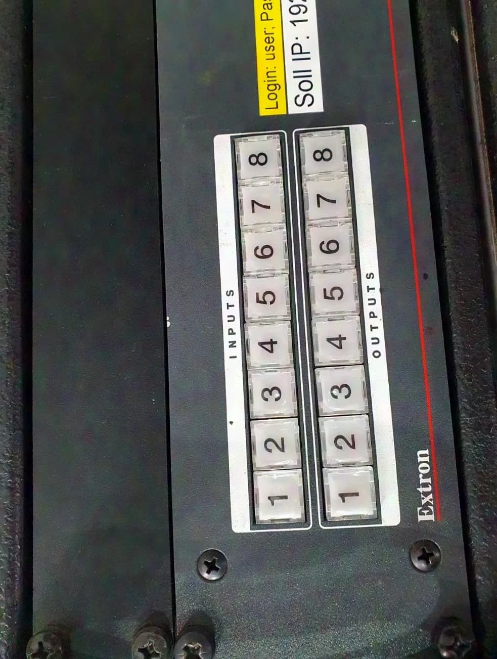 EXTRON DXP 88 DVI Pro, 8x8 DVI matrix switcher, HDCP compatible, Key minder "always provide the following no. in inquiries: 114*"