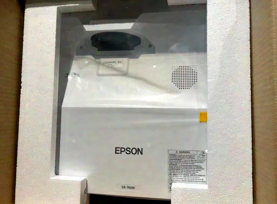 Epson EB-760W Wide-Angle Projector if required, with Ceiling Mounting Plate