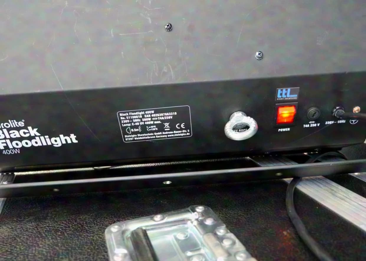 Eurolite Black Floodlight 400W UV Light 5 pieces