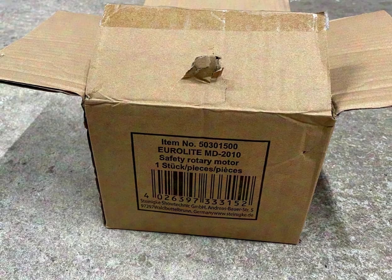 Eurolite MD-2010 Safety Rotating Motor NEW Original Packaging
