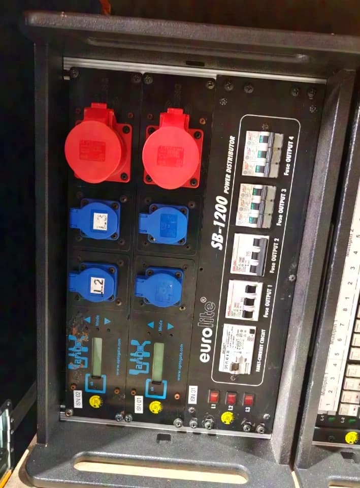Eurolite SB-1200 power distribution 63A CEE to 2x 32A & 2x 16A