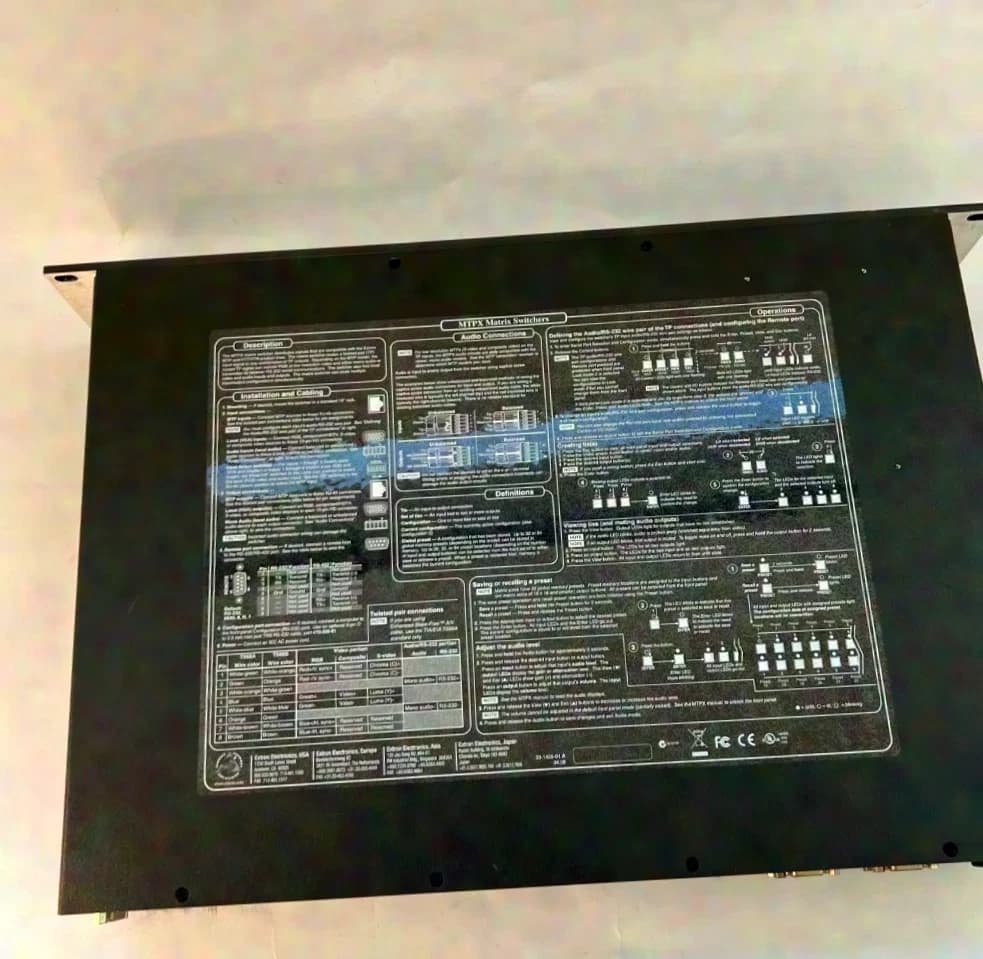 Extron Switcher 168 MTPX Series Twisted Pair Matrix Switcher