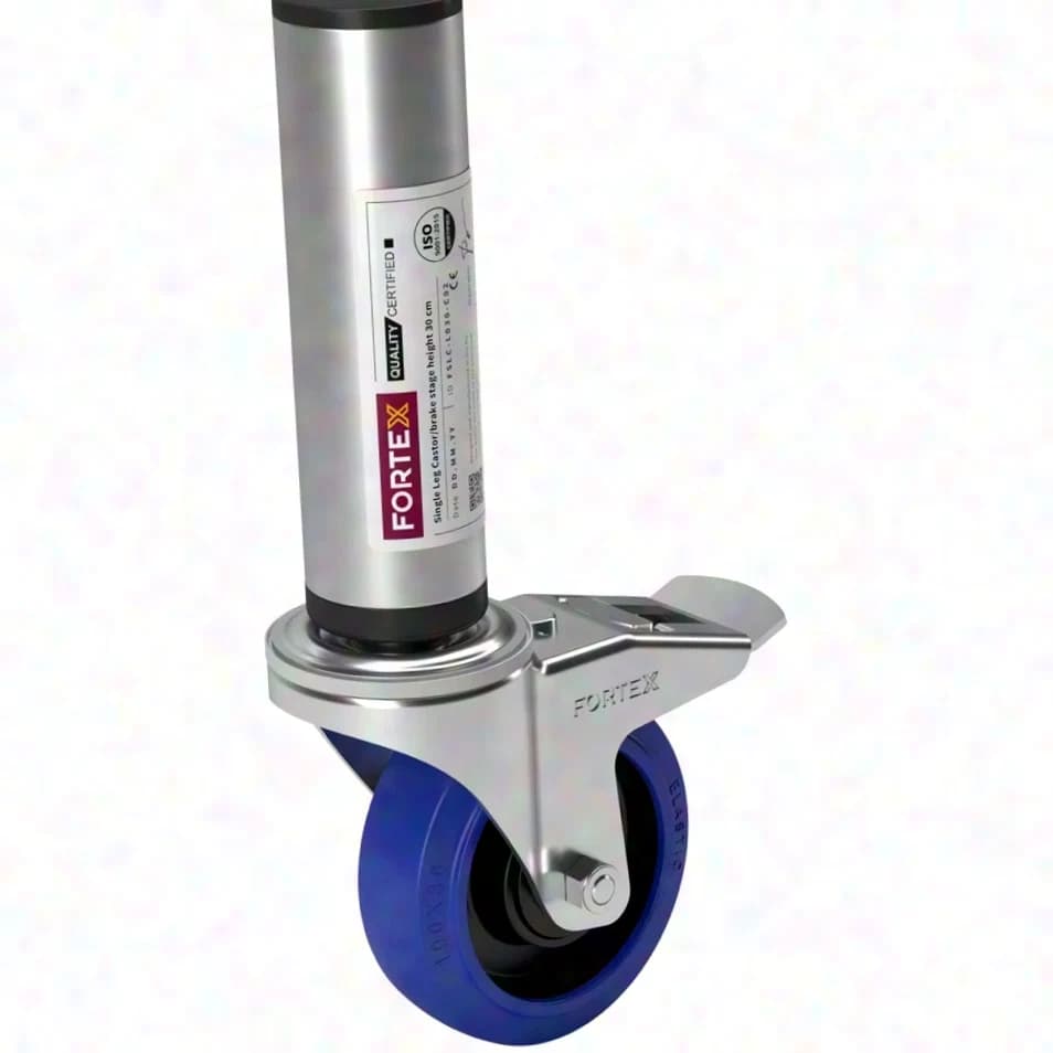 FORTEX STAGE750 leg with castor/brake stage height 30cm