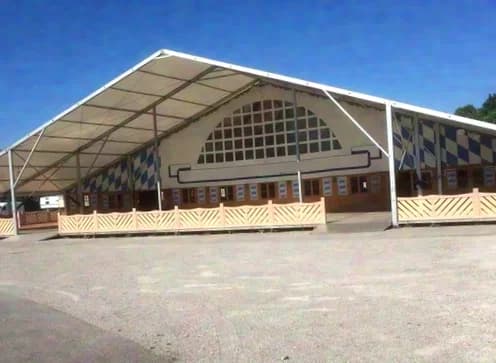 Marquee hall - used 33x145m incl. numerous accessories