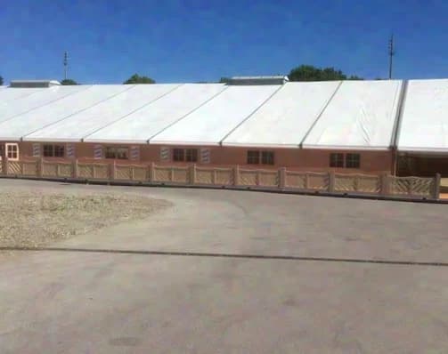 Marquee hall - used 33x145m incl. numerous accessories