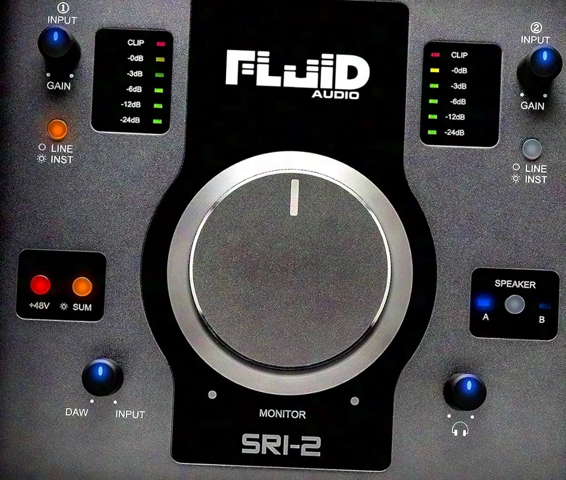 Fluid Audio SRI-2 USB Audio Interface & Monitor Controller NEW
