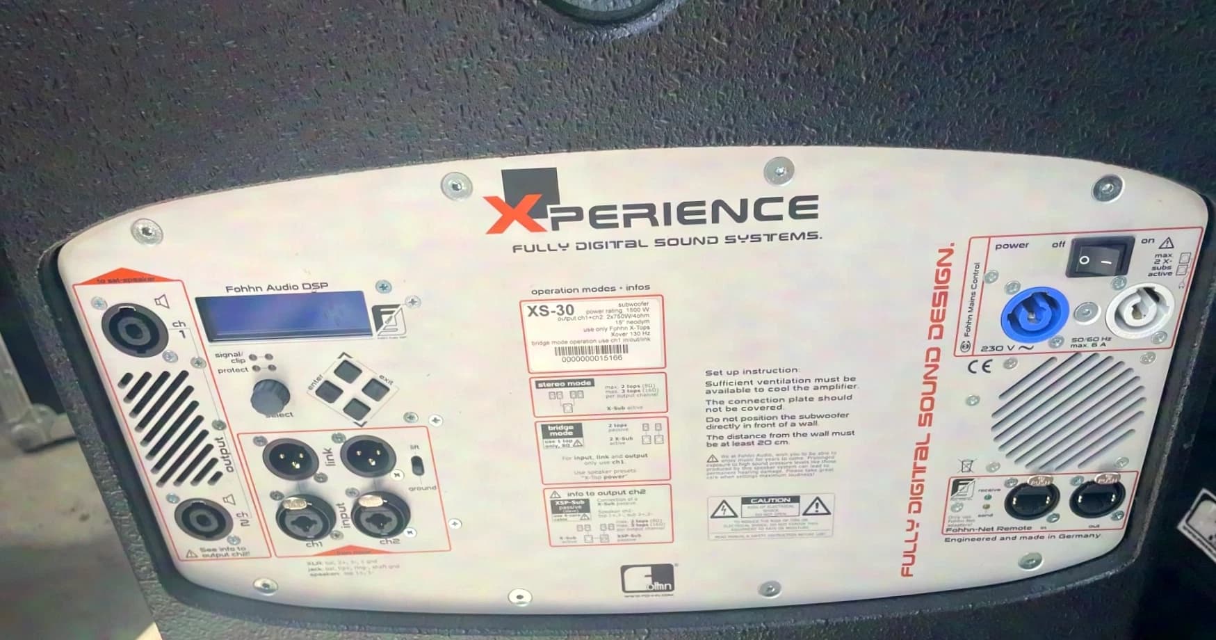 Fohhn XS-30 incl. transport case