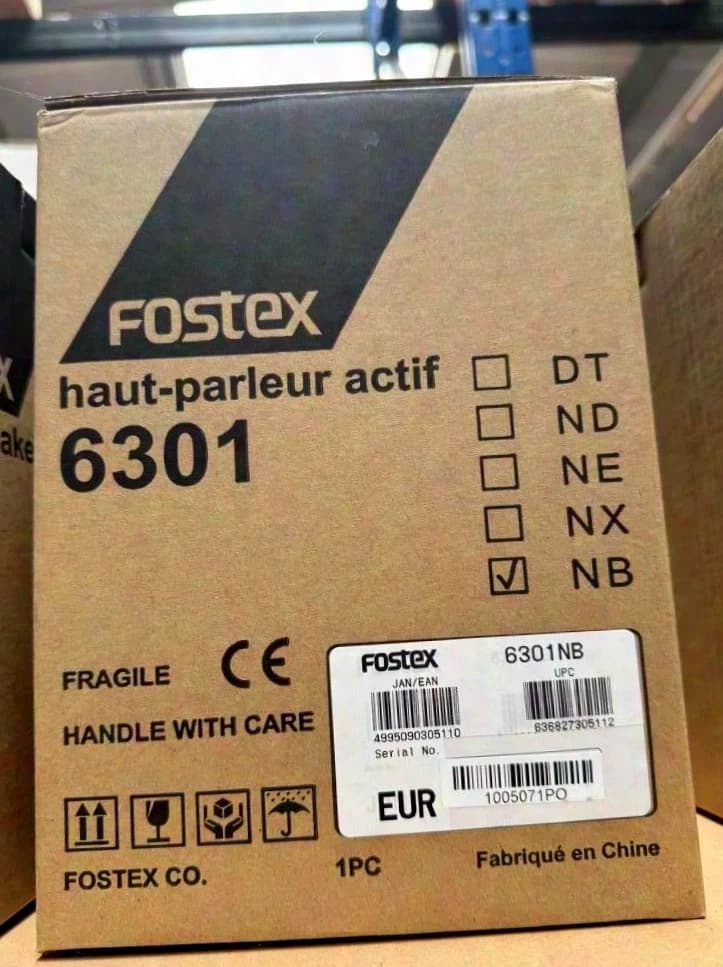 Fostex 6301NB Active Studio Monitor, black, 4 demo units