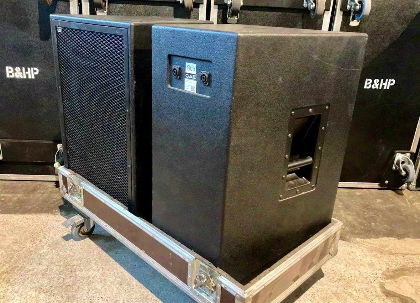 GAE ProStage PS4475T with NL4 passive loudspeaker