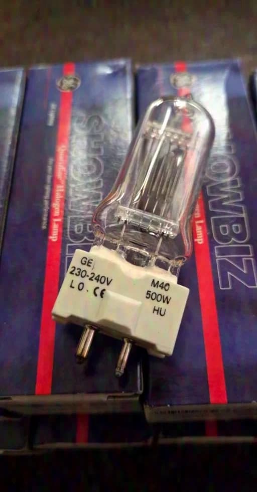 GE M40 500W 230V GY9.5 lamp