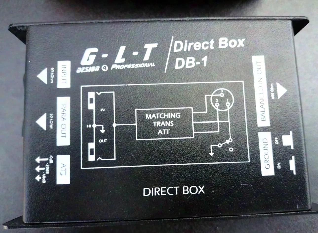GLT Direct Box DB-1 passive DI box