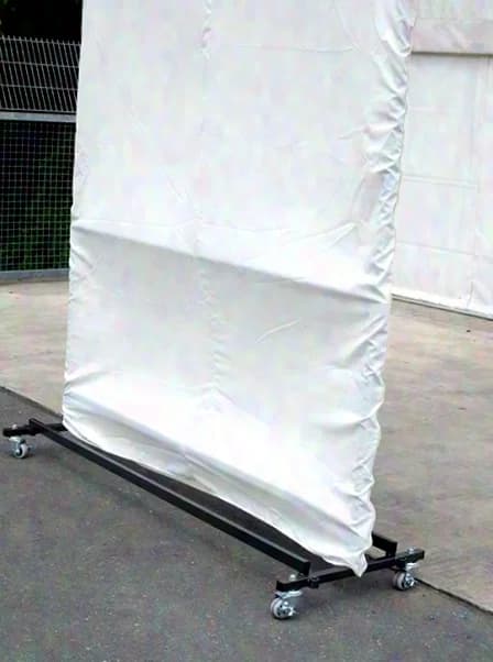 Mobile coat rack for up to 100 garments Paravent / privacy screen -> quick, rollable room divider for rooms