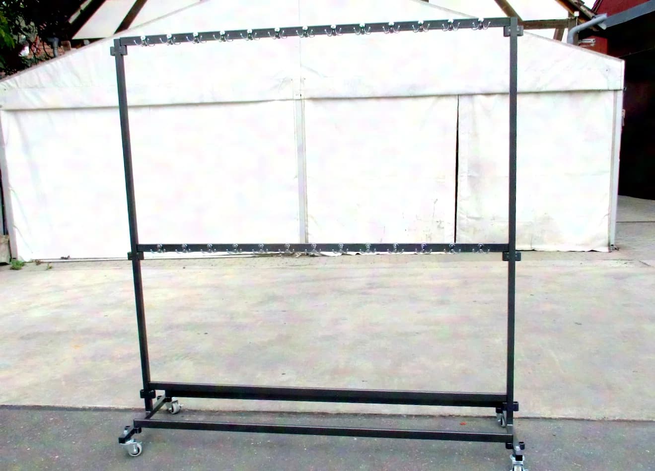 Mobile coat rack for up to 100 garments Paravent / privacy screen -> quick, rollable room divider for rooms