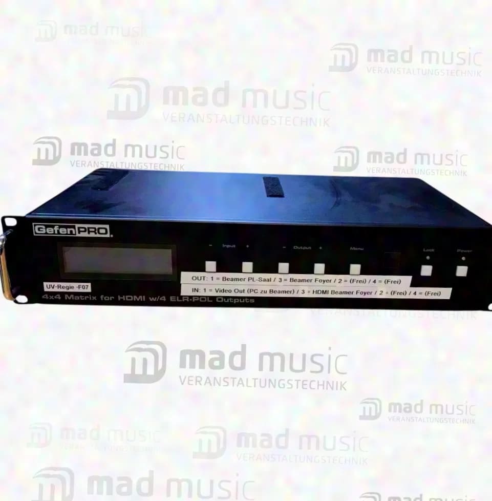 Gefen Pro GEfen Pro 4x4 Matrix for HDMI w/4 ELR-POL Putputs
