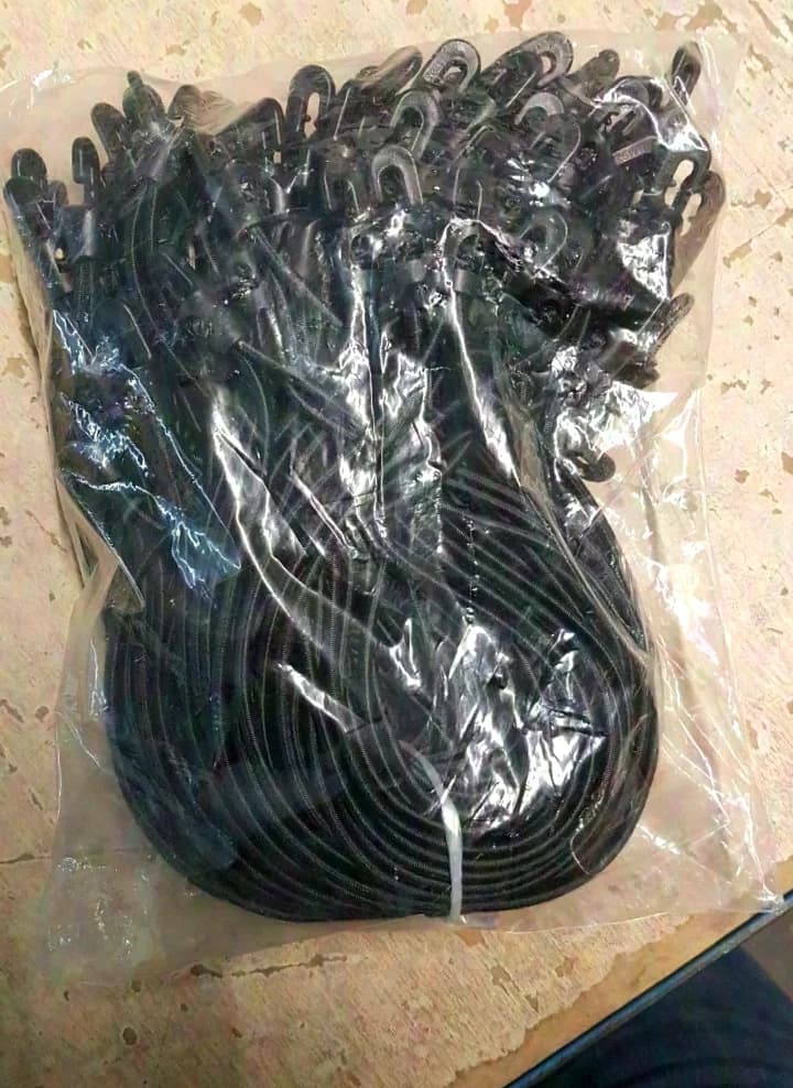Gerriets Spannfix black rubber loop 100-piece set