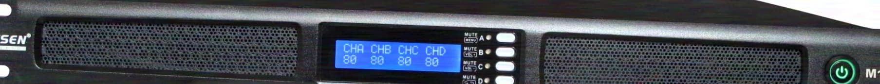 Gisen Audio M100Q 4x 1500 Watt RMS Amplifier, B-Stock with Full Warranty