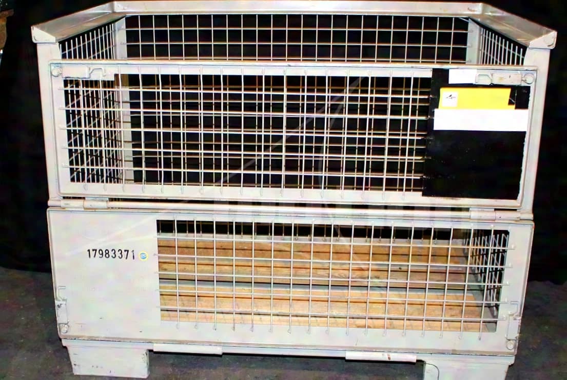 Large grey mesh box