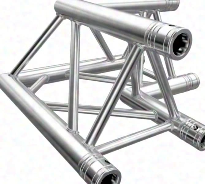 Global-, Euro- und Fix Truss, FD33 three-point truss, 90° corner, 1 chord on top
