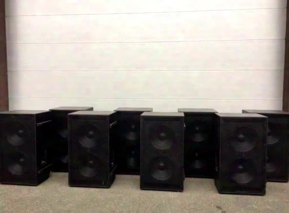 HItec audio FBM HA 218 6x 6 units 2x18" double 18 subwoofer HA218