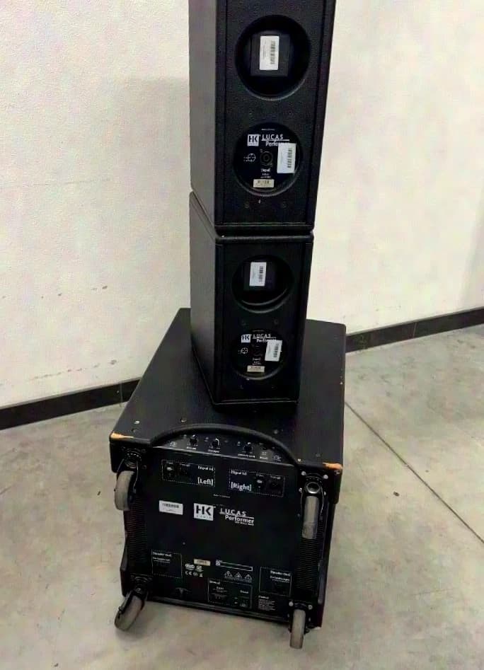 HK Audio Lucas Performer System, 2x Satellites, 1x Subwoofer, incl. protective covers,