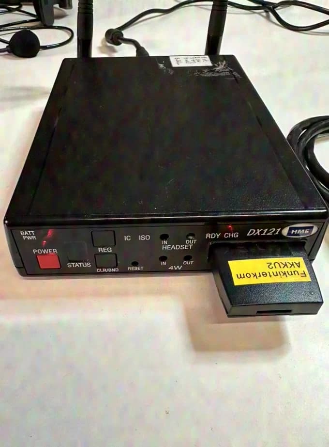 HME HME Intercom DX121 3x BP200 Headset 2x CC 30 1 x CC16