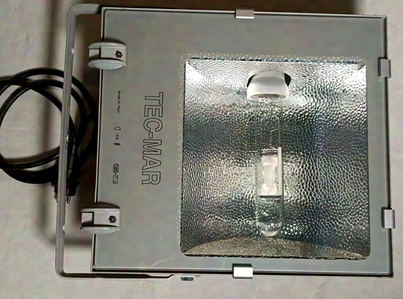 HQI spotlight Dekolight, grey, outdoor 400W