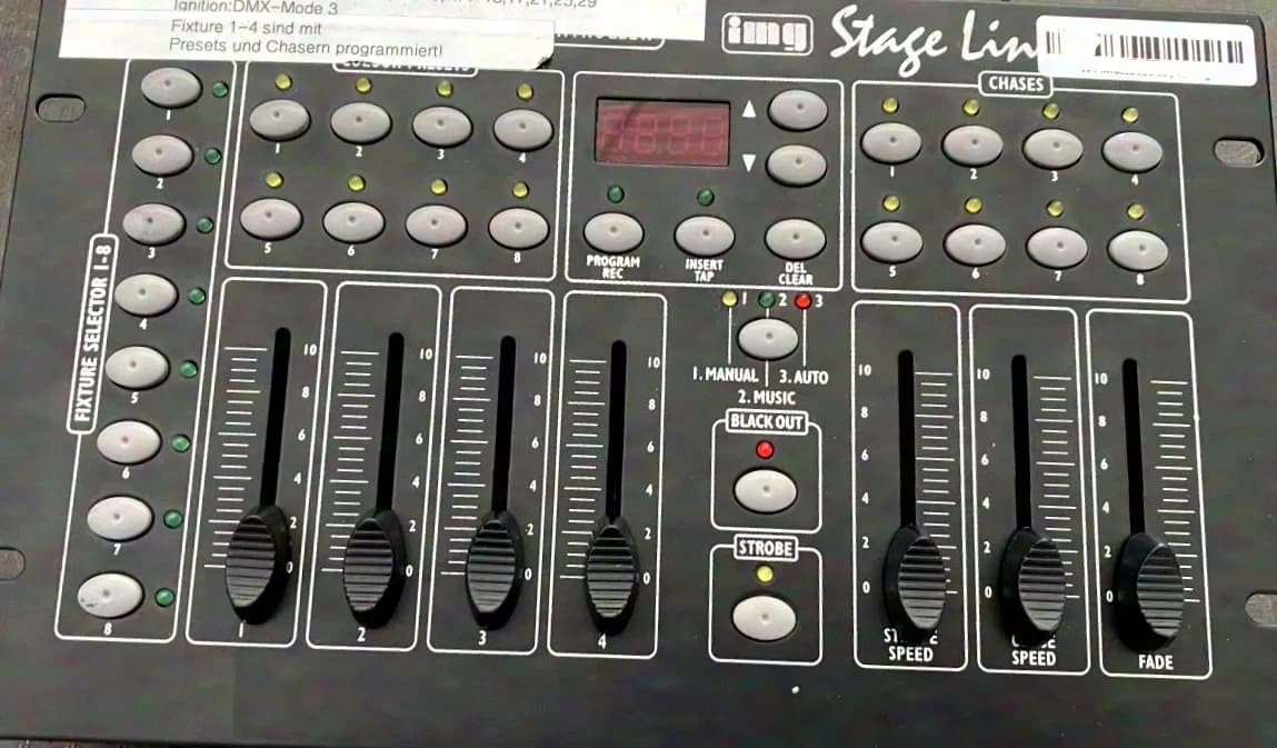 IMG LED-32C Control Console / Controller for DMX LED spotlights in case - good condition