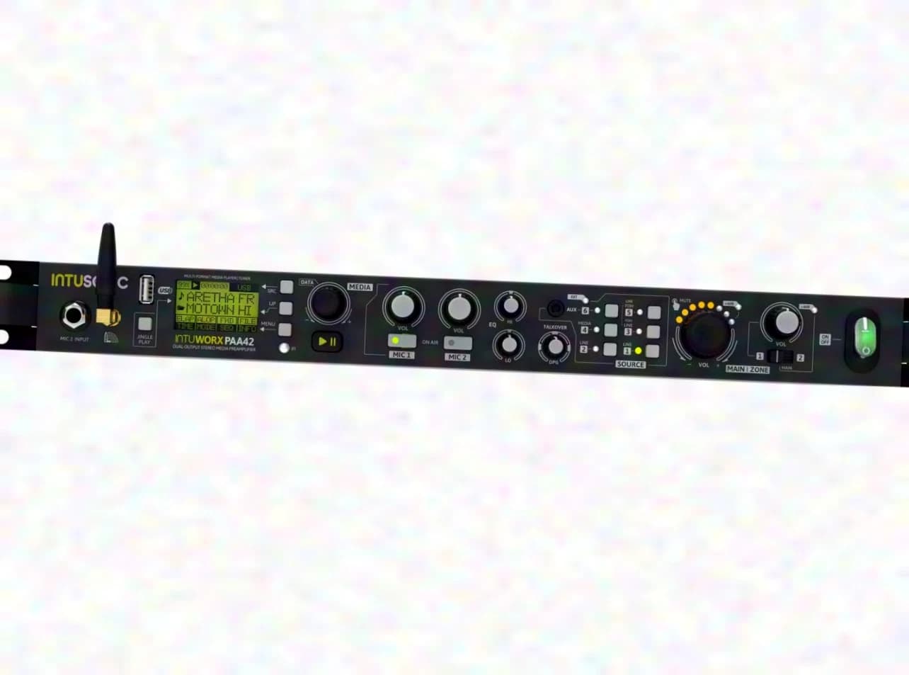 INTUSONIC PAA42+ Dual Output Stereo Media Preamplifier