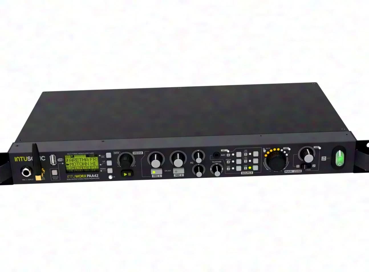 INTUSONIC PAA42+ Dual Output Stereo Media Preamplifier