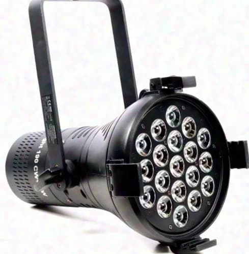 Iridium Showlight 190 CW LED Trade Fair Spotlight Theatre Spotlight Fixture with Barn Doors Dimmable