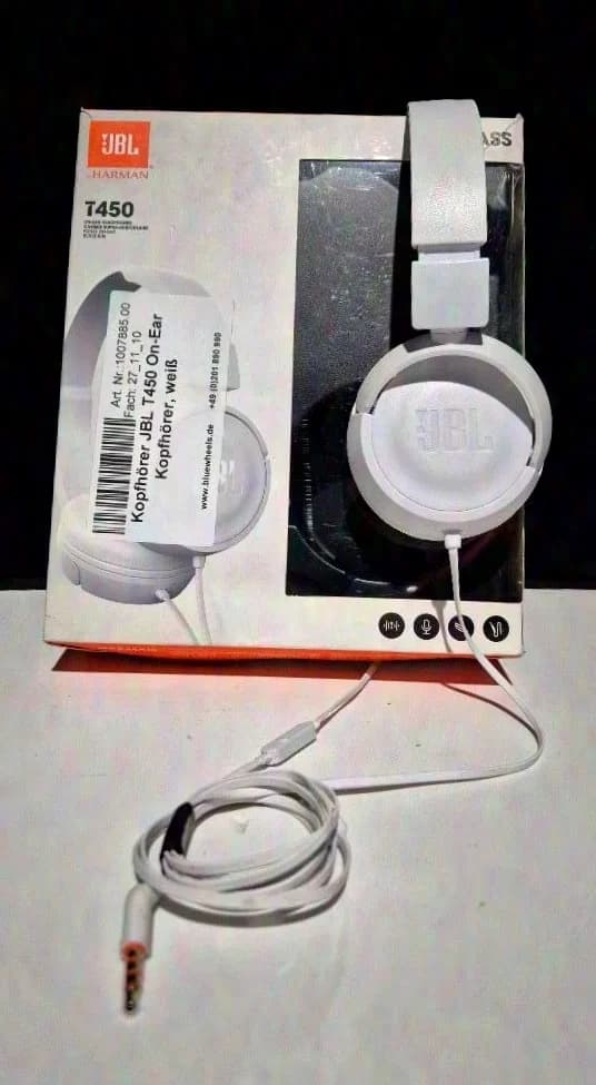 JBL T450 white headphones / lot of 13 units