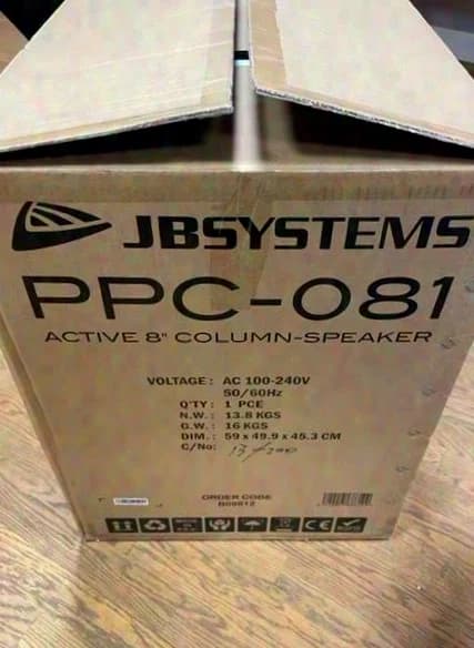JB-Systems PPC-081 active column speaker with Media Player
