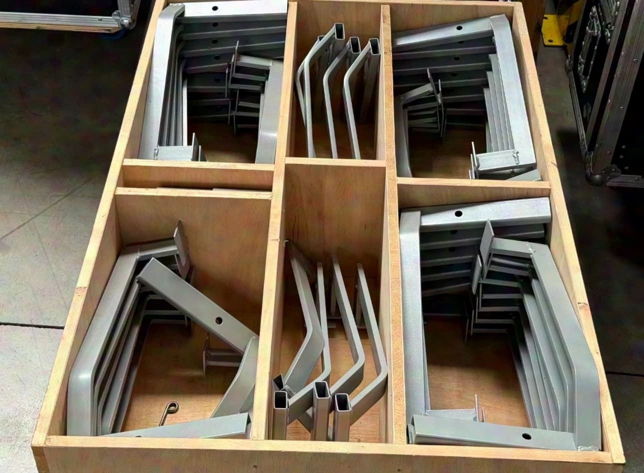 KLEU Stage Platform Accessories Set Supports for Safety Railings + Corner Connectors