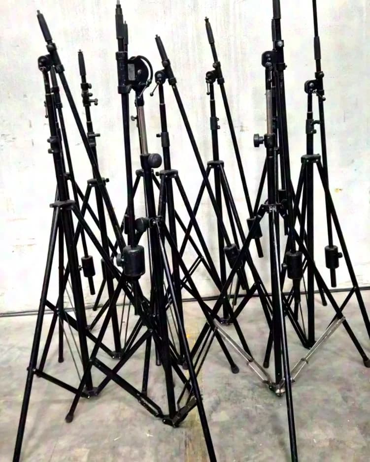 K&M 8x Choir Stand 214 with Swivel Arm 212c as a Set