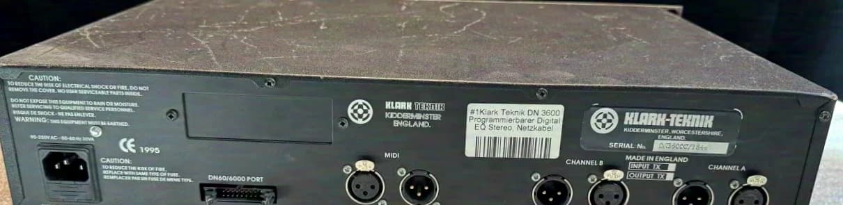 Klark Teknik DN3600 2x 30Band EQ Digital, 2-HE, Symm