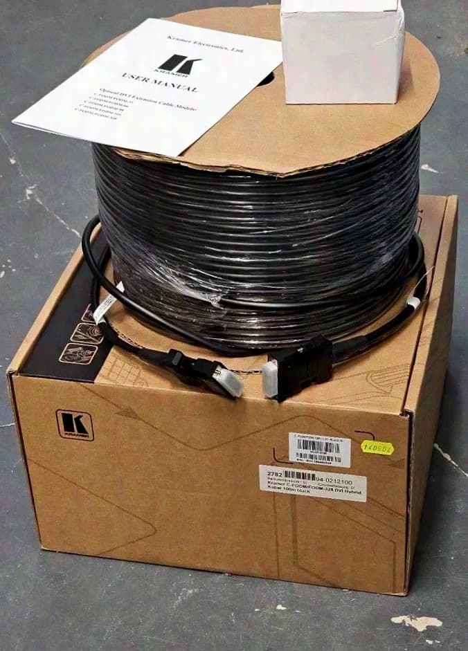 Kramer C-FODM/FODM-328 DVI Hybrid Cable 100m black